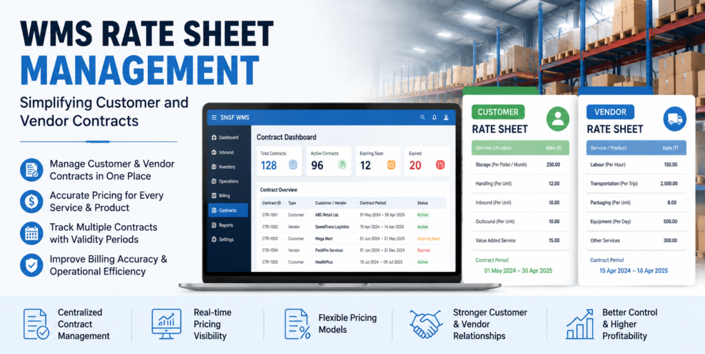 WMS Rate Sheet Management: Simplifying Customer and Vendor Contracts